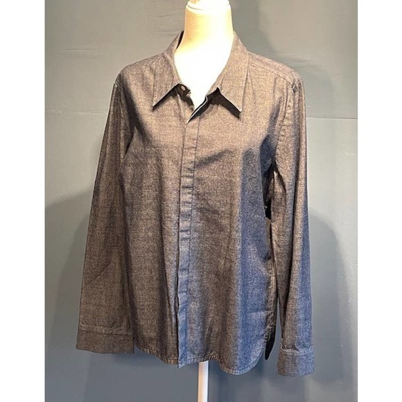 Kate Spade Size 14 Women's Saturday Denim Button Up‎ Shirt 100% Cotton - Picture 1 of 5